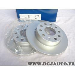 Jeu 2 disques de frein arriere plein 256mm diametre Bosch BD986 0986479155 pour audi A3 seat altea toledo 3 III skoda octavia 2 