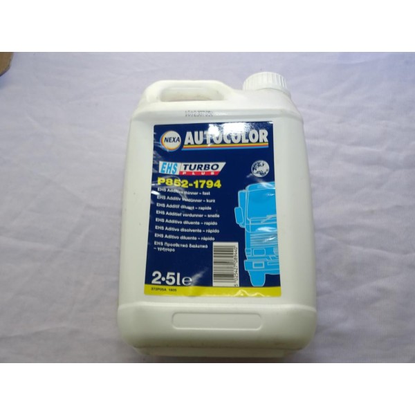 Bidon 2.5L diluant laque poids lourds rapide Autocolor P852-1794 EHS additif 