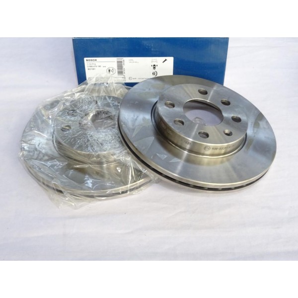 Jeu 2 disques de frein avant ventilé 240mm diametre Bosch BD1061 0986479190 pour opel corsa C 