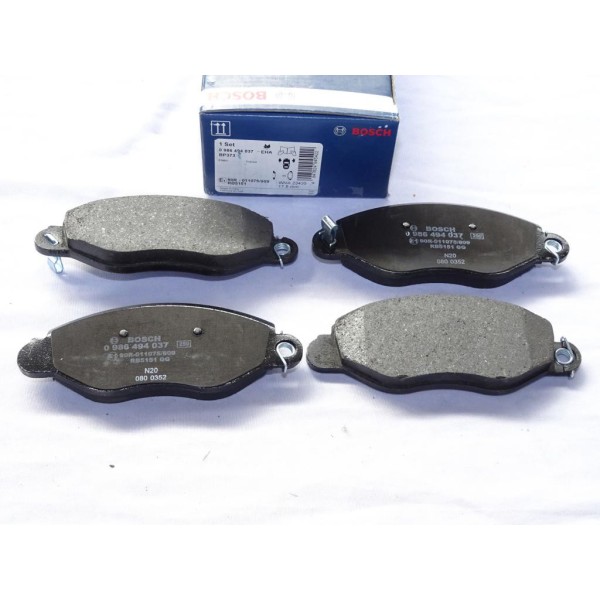 Jeu 4 plaquettes de frein avant montage bosch Bosch BP373 0986494037 pour ford transit 5 V de 2000 à 2006 