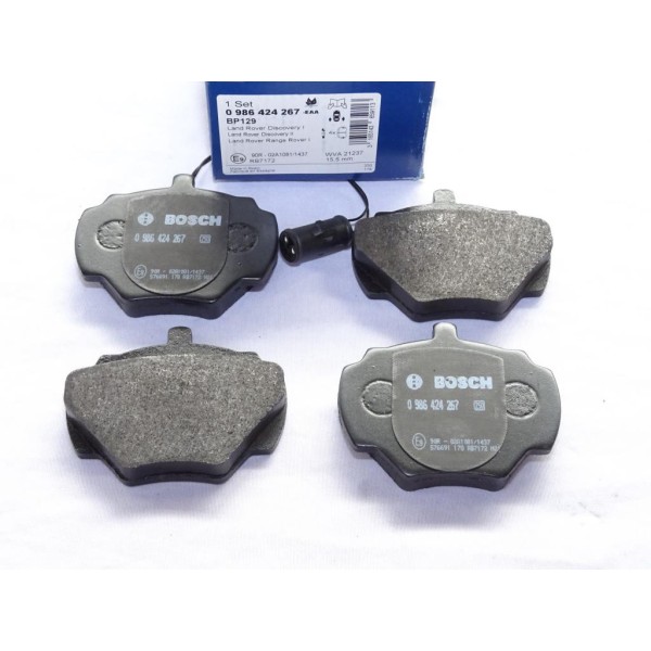Jeu 4 plaquettes de frein arriere montage AP lockheed Bosch BP129 0986424267 pour land rover range rover discovery defender 