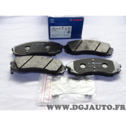 Jeu 4 plaquettes de frein avant montage mando Bosch BP1285 0986494377 pour hyundai i10 et kia carnival