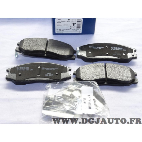 Jeu 4 plaquettes de frein avant montage mando Bosch 0956494650 pour hyundai H1 XG trajet santa fe ssangyong rexton kyron actyon 