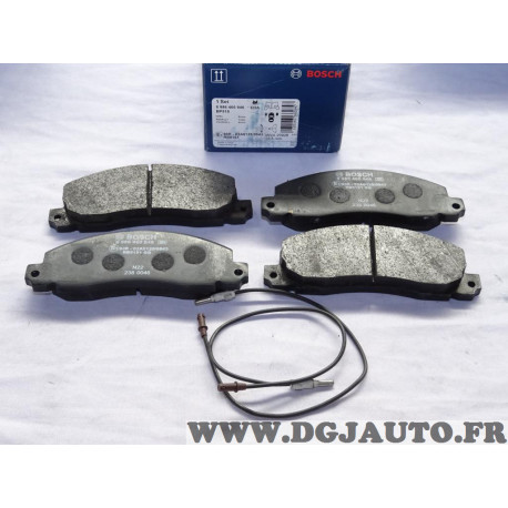 Jeu 4 plaquettes de frein avant montage bendix Bosch BP515 0986460946 pour renault trafic 1 opel arena 