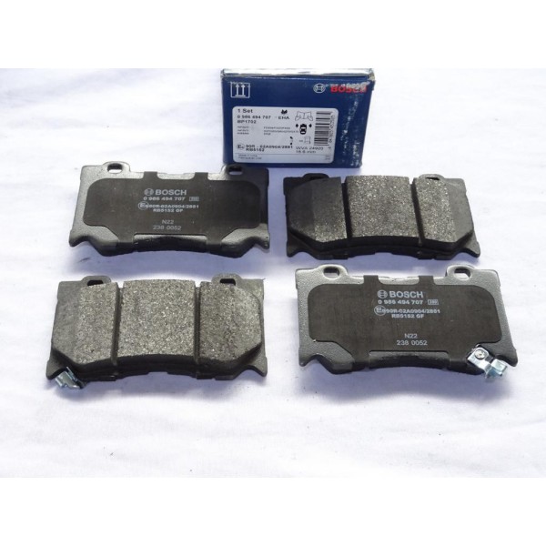 Jeu 4 plaquettes de frein avant montage akebono Bosch BP1702 0986494707 pour nissan 370Z infiniti G M FX Q50 Q60 Q70 QX70 