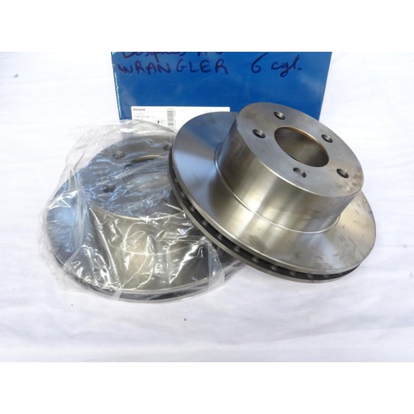 Paire disques de frein avant ventilé 280mm diametre Bosch BD1336 0986479386 pour jeep wrangler cherokee grand cherokee 