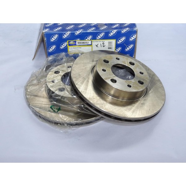 Paire disques de frein avant 240mm diametre ventilé Sasic 9004822J pour fiat palio siena 