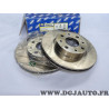 Paire disques de frein avant 240mm diametre ventilé Sasic 9004822J pour fiat palio siena
