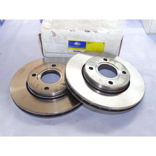 Jeu 2 disques de frein avant 260mm diametre ventilé Sasic 9004808J pour ford escort 5 6 V VI orion 3 III 1.8 16V RS2000 