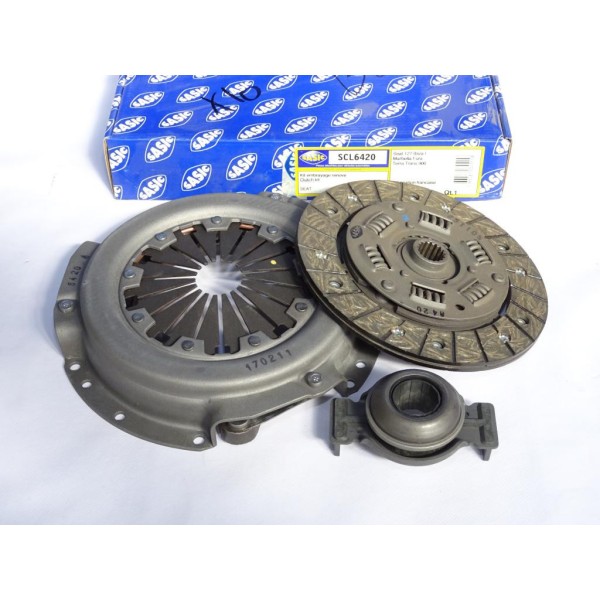 Kit embrayage disque + mecanisme + butée Sasic SCL6420 pour seat marbella terra fura ibiza 1 0.9 900CC essence 