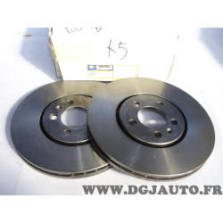 Jeu 2 disques de frein avant ventilé 288mm diametre Sasic 9004898J pour volkswagen passat B3 B4 golf 3 III vento