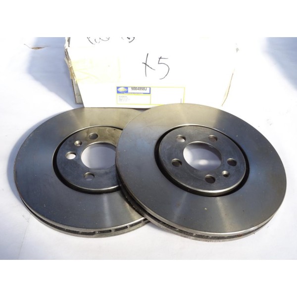 Jeu 2 disques de frein avant ventilé 288mm diametre Sasic 9004898J pour volkswagen passat B3 B4 golf 3 III vento 