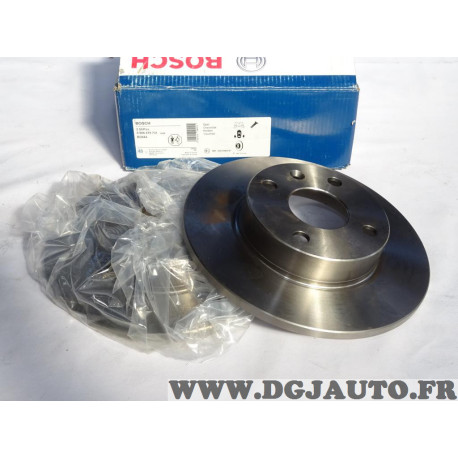 Jeu 2 disques de frein arriere plein 240mm diametre Bosch BD644 0986478731 pour opel corsa C tigra B combo C 