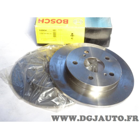 Jeu 2 disques de frein arriere plein 259mm diametre Bosch BD1595 0986479765 pour toyota auris E15 