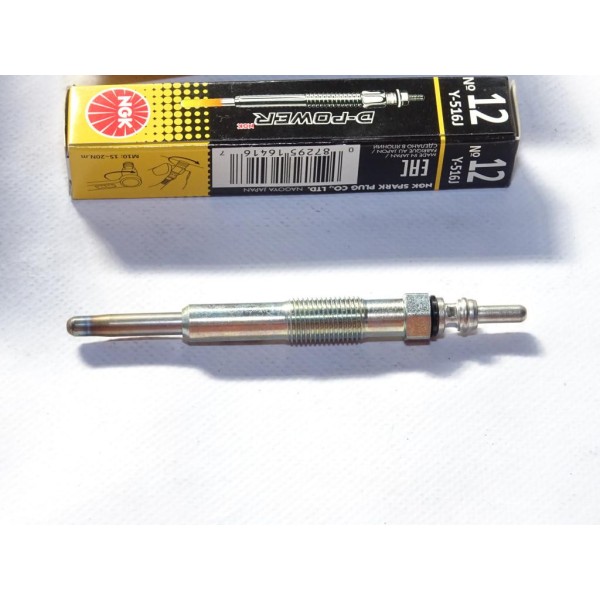 Lot 2 bougies préchauffe NGK Y-516J 6416 pour renault clio 2 II megane 1 dont scenic kangoo dacia solenza 1.9D 1.9 D diesel 