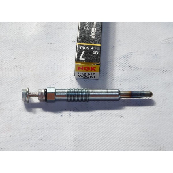 Lot 2 bougies prechauffe NGK 2419 Y-506J pour renault clio 2 II kangoo trafic opel arena 1.9D 1.9 D diesel 