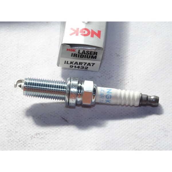 Lot 3 bougies allumage iridium NGK ILKAR7A7 91432 pour renault modus clio 3 4 III IV twingo 2 II megane 3 III scenic 3 III wind 