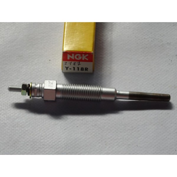 Lot 2 bougies préchauffe NGK Y-118R 2187 pour toyota starlet P70 P80 hilux 5 V volkswagen taro 1.5D 2.4D 1.5 2.4 D diesel 