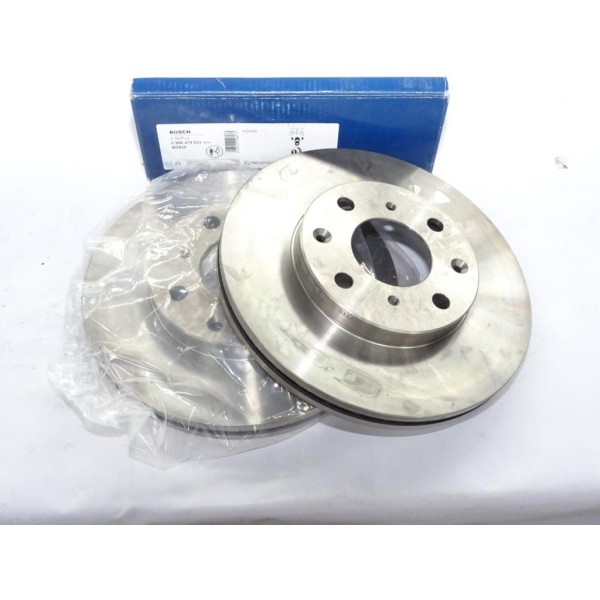 Jeu 2 disques de frein avant 240mm diametre ventilé Bosch BD920 0986479033 pour honda logo GA jazz GD GE 