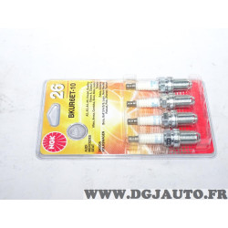 Blister 4 bougies allumage NGK BKUR6ET-10 pour audi 80 100 A2 A3 A4 A6 A8 TT mercedes classe C E SLK CLK W202 W210 R170 C208 sea