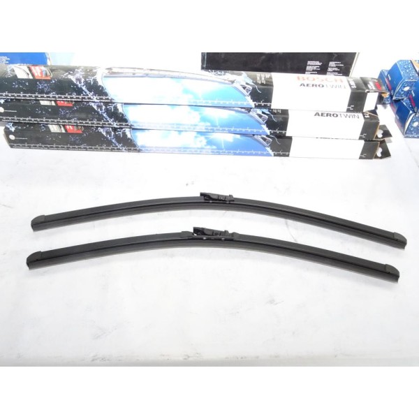 Jeu 2 balais essuie glace souple 575mm + 530mm aerotwin Bosch A697S 3397007697 pour porsche 718 911 cayman boxster 