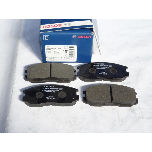 Jeu 4 plaquettes de frein avant montage sumitomo Bosch BP549 0986460980 pour daihatsu terios mitsubishi colt 3 4 5 III IV V lanc