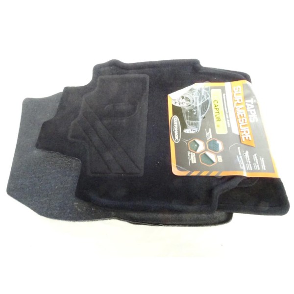 Jeu 4 tapis de sol sur mesure avant + arriere Customagic 202470 pour renault captur 