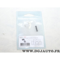 Lot de 5 switchs contacteur rectangle 4 pattes bouton poussoir télécommande clé Clé auto SW3 
