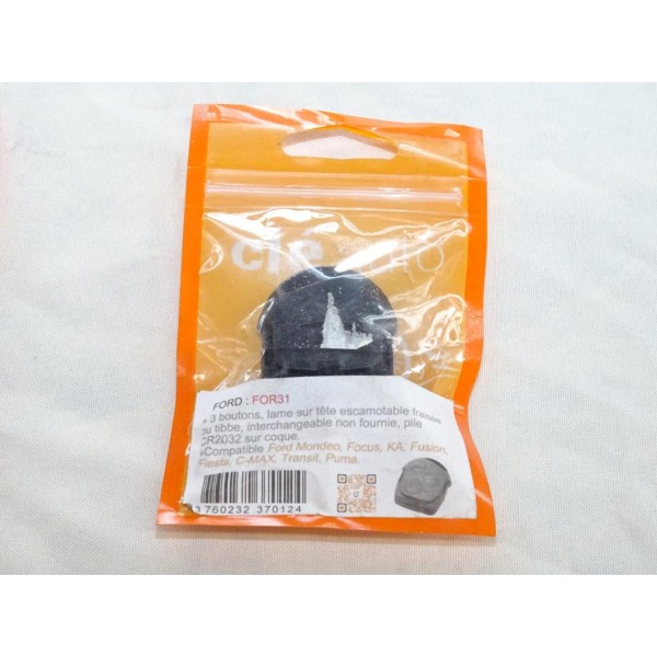 Coque clé télécommande modele 3 boutons (lame non fournie) Clé auto FOR31 pour ford mondeo focus ka fusion fiesta C-max cmax tra