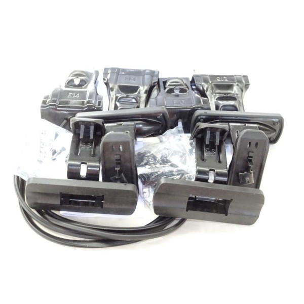 Kit pieds fixation barre de toit Klaxcar N°11 pour alfa romeo giulietta ford mondeo 3 III renault megane 3 III dont break skoda 