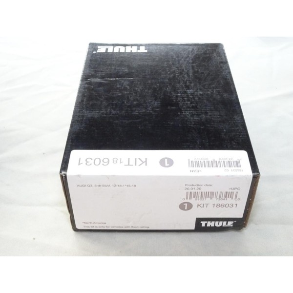 Kit pieds fixation barre de toit KIT 186031 Thule KIT186031 pour audi Q3 5 portes de 2012 à 2018 