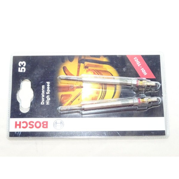 Blister 2 bougies de prechauffe Bosch N°53 0250404901 pour citroen C3 dont picasso C4 C5 DS3 DS4 DS5 jumpy 2 II berlingo 2 II fo