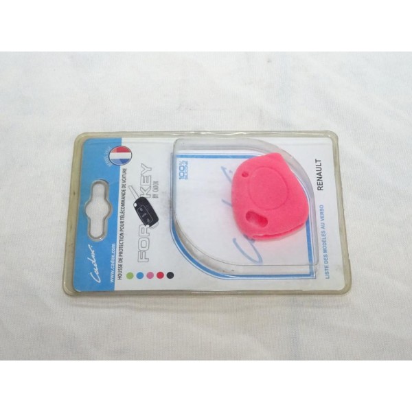 Housse étui rose coque de clé télécommande modele 1 bouton Cadox 790006F REN12S pour renault megane 1 I laguna 1 I espace 3 III 