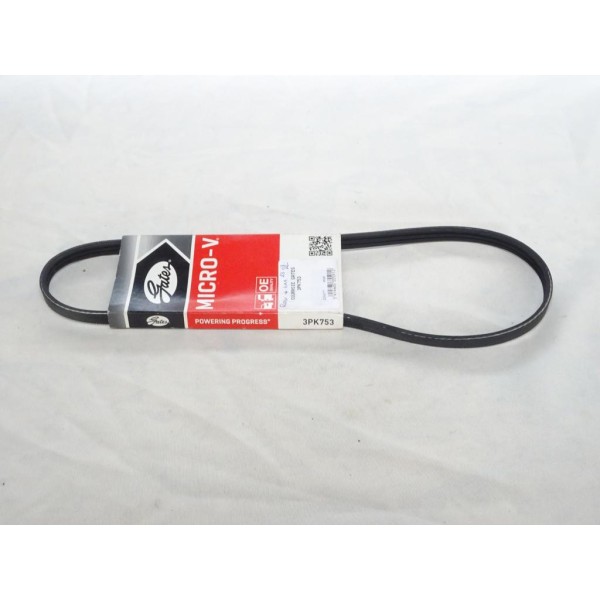 Courroie accessoire micro-V Gates 3PK753 pour dacia logan sandero land rover freelander MG ZR nissan kubistar renault kangoo cli