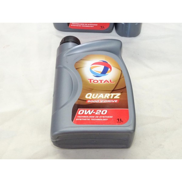 Lot 6 bidons 1L 1 litre (soit 6 litres) huile moteur 0W20 Total quartz 9000 V-drive pour volvo VCC RBS0-2AE ACEA C5 