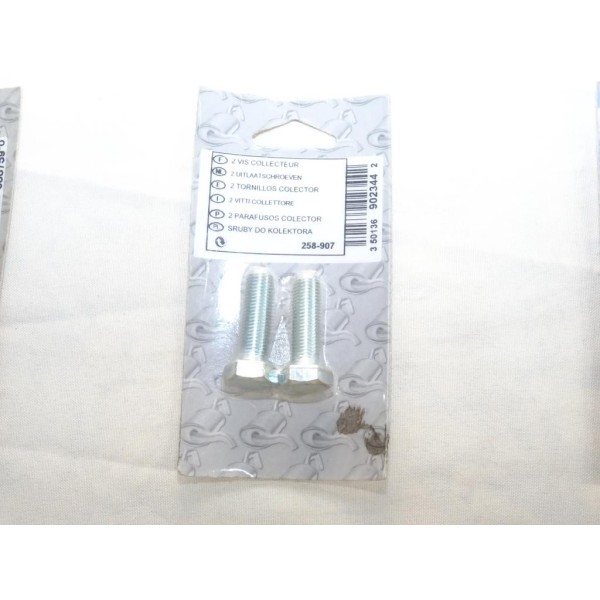 Blister 2 vis boulon fixation tube echappement silencieux collecteur tuyau 35mm Bosal 258907 pour divers véhicules fiat alfa rom