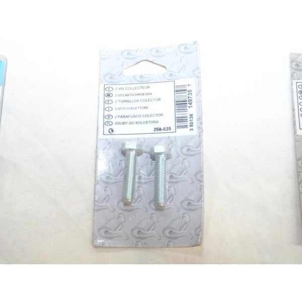 Lot 2 vis boulon fixation echappement silencieux tube tuyau 35mm Bosal 258835 pour divers véhicules fiat alfa romeo lancia citro