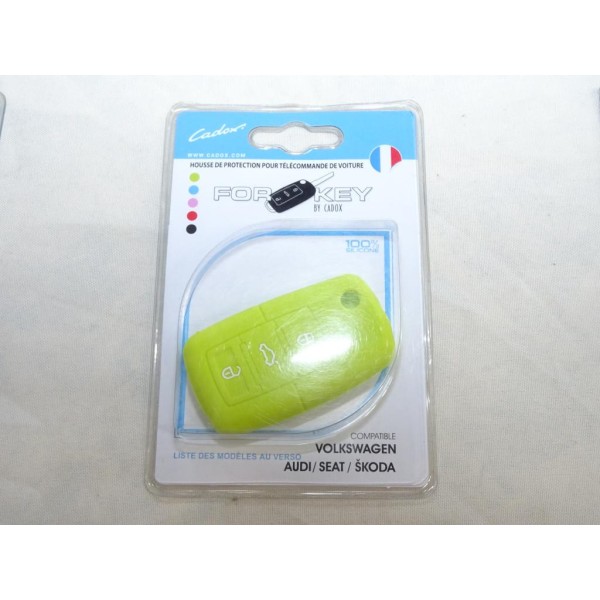 Housse coque de clé télécommande version 3 boutons Cadox 790011V S-VW302S pour audi volkswagen seat skoda 