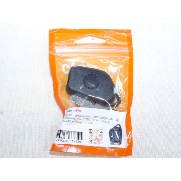 Coque clé télécommande lame à tailler Clé auto Cleauto CP011 pour peugeot 406 
