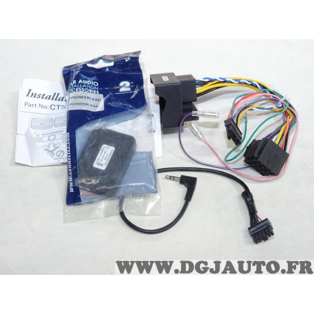 Interface commande au volant poste radio autoradio pioneer Connects2 SWRE06PI pour renault clio 3 III partir de 2009 megane 3 II