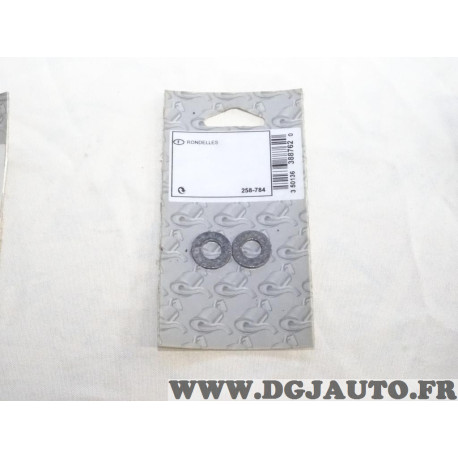 Pack 2 rondelles fixation tube tuyau echappement Bosal 258784 pour divers véhicules fiat alfa romeo lancia citroen peugeot merce