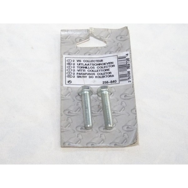 Lot 2 vis boulon fixation echappement silencieux collecteur tuyau tube 40mm Bosal 258840 pour divers véhicules fiat alfa romeo l