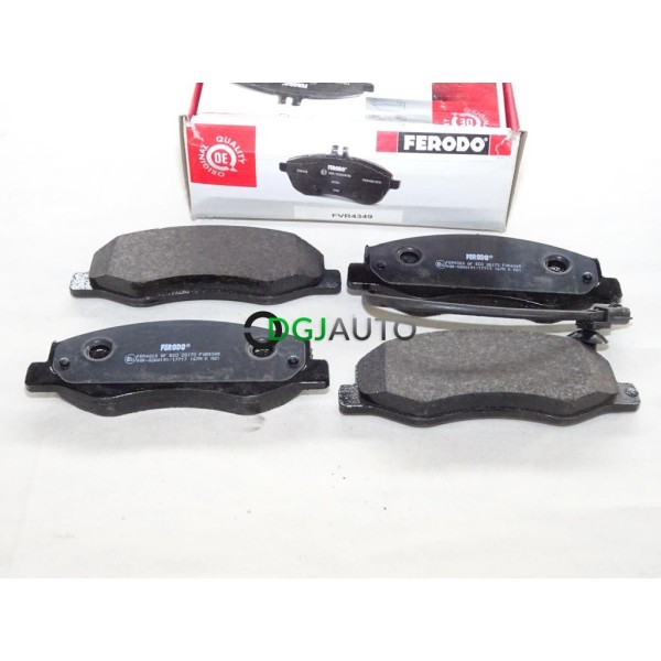 Jeu 4 plaquettes de frein arriere montage brembo Ferodo FVR4349 pour renault master 3 III opel movano B nissan NV400 