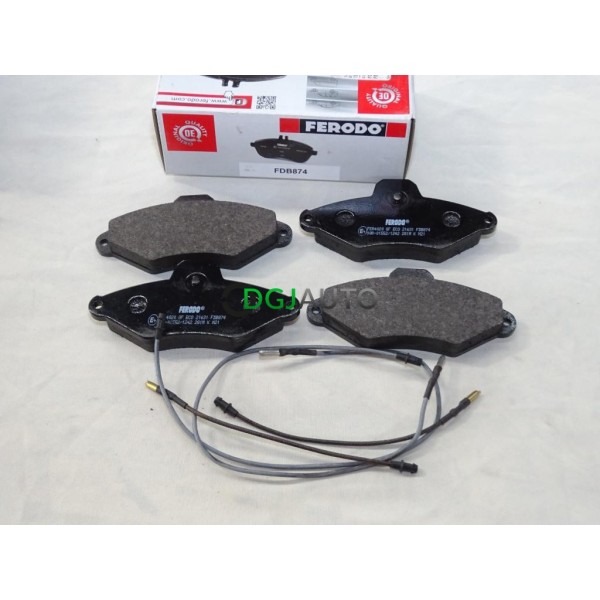 Jeu 4 plaquettes de frein avant montage bendix Ferodo FDB874 pour citroen xantia 