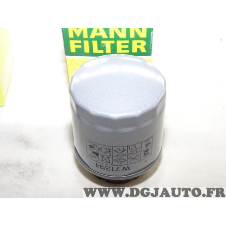 Filtre à huile Mann filter W712/94 pour audi A1 A3 seat altea leon 2 II ibiza 4 IV alhambra 2 II skoda octavia 2 II roomster fab