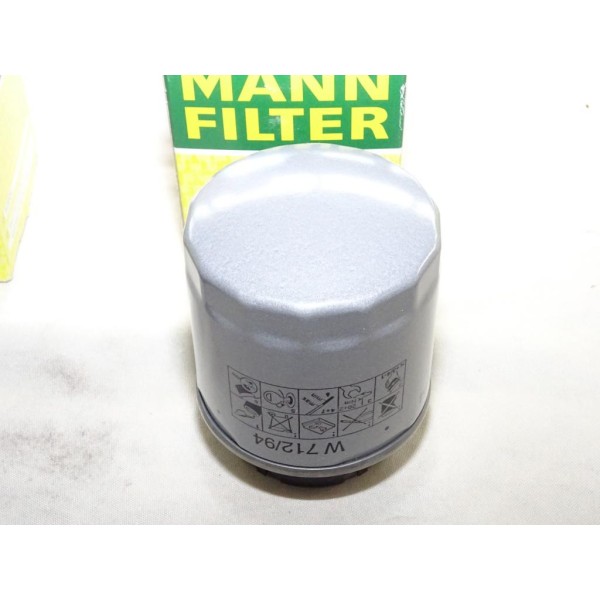 Filtre à huile Mann filter W712/94 pour audi A1 A3 seat altea leon 2 II ibiza 4 IV alhambra 2 II skoda octavia 2 II roomster fab