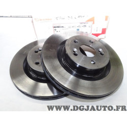 Jeu 2 disques de frein avant ventilé 312mm diametre Brembo 09.8904.21 pour renault megane 2 II