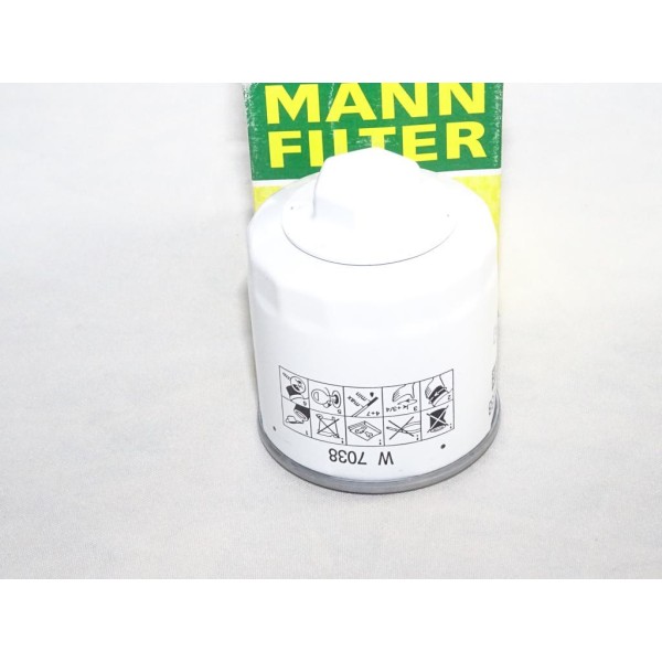 Filtre à huile Mann filter W7038 pour ford transit V363 2.0 ecoblue partir de 2013 