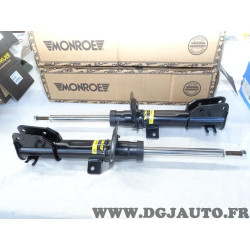 Jeu 2 amortisseurs suspension avant Monroe 16455 pour fiat stilo de 2001 à 2007