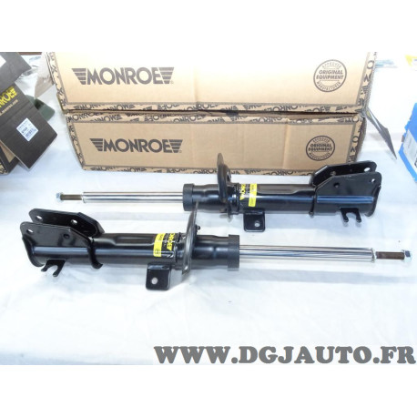 Jeu 2 amortisseurs suspension avant Monroe 16455 pour fiat stilo de 2001 à 2007 